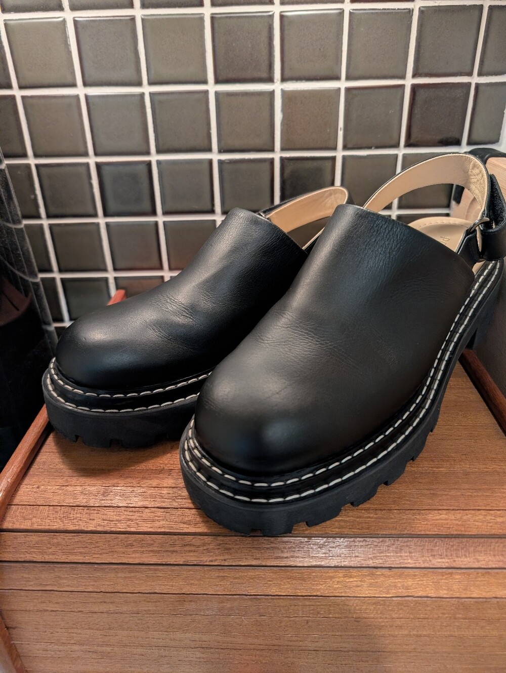 Poppy Barley Lug Mule,7